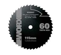 WORX WA5047 HSS Lama 60, diam 115mm. su legno, metallo, plastica per WORXSAW WX427/429/439
