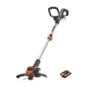 WORX WG163E.1 Decespugliatore Tagliabordi a Batteria 20V, stelo in Alluminio regolabile , Rasaerba Elettrico da Giardino, Diametro Taglio 30 cm e filo da 1.65 mm - 1 Batteria Inclusa