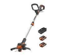 WORX WG163E.3 Tagliabordi Batteria 20V MAX 2 in 1 con 2 Batterie