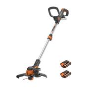 WORX WG163E Tagliabordi a batteria 20V, con 2 batterie e caricabatterie | Tagliabordi 2 in 1: rifinitore e bordatore, diametro di taglio 30 cm, compatto e confortevole