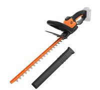 Worx WG261E.9 - Cesoie per siepe, 20 V, lunghezza lama 44 cm, 19 mm, batteria e caricatore non inclusi, colore: Nero/Arancione