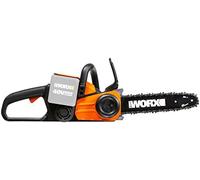 WORX Elettrosega a Batteria 40V WG368E.9 Lunghezza di Taglio 30 cm Lubrificazione Automatica Velocità 3 8 m/S Senza Batteria Caricabatterie e Accessori
