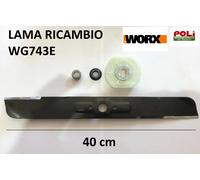 WORX WG743E RASAERBA TAGLIAERBA A BATTERIA KIT LAMA RICAMBIO ORIGINALE 40 CM