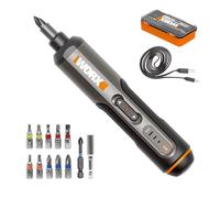 Worx WX240L - Cacciavite a batteria a 3 velocità, 4 V