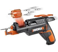WORX WX255.4 Avvitatore 4 V con cambio automatico del caricatore portainserti e supporto viti opzionale, batteria Li-Ion, 5 inserti e 1 punta da preforo inclusi