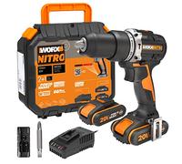 WORX WX352 TRAPANO A BATTERIA CON PERCUSSIONE COMPLETO DI 2 BATTERIE DA 2AH