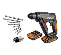 Martello perforatore 3 in 1 Worx WX390.1 con batterie 2x20V