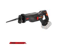 WORX WX516.9 NITRO - Sega a sciabola a batteria, 20 V, motore brushless, cambio rapido della lama, velocità di taglio variabile, luce LED, con lama per legno e metallo, senza batteria e caricatore