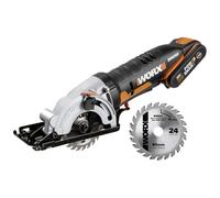 WORX WX527 Worx-WX527 Worxsaw Sega Circolare 20 V 2 Ah 1 Bat, Nero, Bois