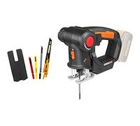 Worx WX550.9 Seghetto Alternativo Combinato a Batteria 20V, Testa Girevole, 3.000 giri/min, Power Share Dispositivo di Base - Solo Corpo Macchina