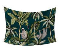 WOSHJIUK Arazzo da appendere alla parete,albero tropicale scimmia animale,60x51 pollici Tapestry Room Wall Decor per soggiorno camera da letto