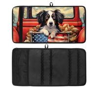 WOSHJIUK Astuccio,astuccio estetico,bandiera americana del camion rosso dell'azienda agricola,astuccio per penne