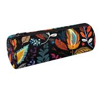 WOSHJIUK Astuccio,astuccio estetico,Fiore Foglia Piuma Vintage,astuccio per penne