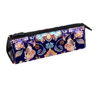 WOSHJIUK Astuccio,astuccio estetico,fiore stampato etnico colorato,astuccio per penne