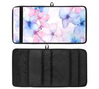 WOSHJIUK Astuccio,astuccio estetico,Foglie di fiori giapponesi dell'acquerello,astuccio per penne