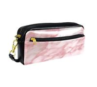 WOSHJIUK Astuccio,astuccio estetico,Trama di marmo rosa bianco,astuccio per penne