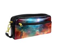 WOSHJIUK Astuccio,astuccio estetico,Universo dello spazio della nebulosa colorata,astuccio per penne