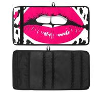 WOSHJIUK Astuccio estetico,astuccio,Bacio di leopardo astratto contemporaneo,astuccio piccolo