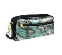 WOSHJIUK Astuccio estetico,astuccio,Bussola Terra d'epoca,astuccio piccolo
