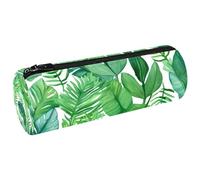 WOSHJIUK Astuccio estetico,astuccio per matite,Modello di foglie tropicali hawaii,astuccio piccolo