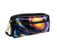 WOSHJIUK Astuccio estetico,astuccio per matite,vortice dello spazio della natura cosmica,astuccio piccolo