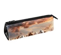 WOSHJIUK Astuccio estetico,astuccio,steppa del deserto del cavallo da corsa,astuccio piccolo