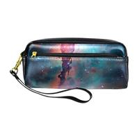WOSHJIUK Astuccio estetico,astuccio,Universo dello spazio della nebulosa colorata,astuccio piccolo
