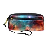WOSHJIUK Astuccio estetico,astuccio,Universo dello spazio della nebulosa colorata,astuccio piccolo