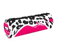 WOSHJIUK Astuccio per matite,astuccio piccolo,Bacio di leopardo astratto contemporaneo,astuccio per penne