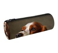 WOSHJIUK Astuccio per matite,astuccio piccolo,Simpatico cane cavalier king charles spaniel,astuccio per penne