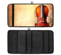 WOSHJIUK Astuccio per matite,astuccio piccolo,Violino italiano d'epoca,astuccio per penne
