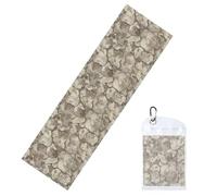 Woshuwo Ancient Eroded Ruins Stone Surface Asciugamani di Raffreddamento Per Collo E Viso 101,6 x 30,5 cm Freddo Sudore Stracci Morbido Traspirante Chill Ice Towel Per Sport Yoga Golf Palestra