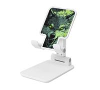 Woshuwo Angry Wolf With Glowing Green Eyes Supporto pieghevole per telefono cellulare ad angolo regolabile in altezza Supporto per cellulare portatile da tavolo compatibile con tutti gli smartphone