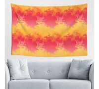 Woshuwo Arazzo astratto con forme vorticose di fuoco e fumo, arte da parete per camera da letto, soggiorno, dormitorio, arazzo estetico moderno per feste sfondo striscione 152 x 101 cm