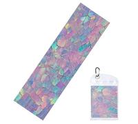 Woshuwo Asciugamani di raffreddamento del modello di colore al neon per collo e viso 40 "X 12" stracci sudore fresco morbido traspirante freddo asciugamano per lo sport yoga golf palestra