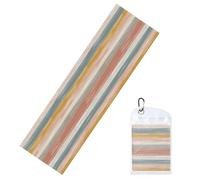 Woshuwo Asciugamano rinfrescante per collo e viso, 101,6 x 30,5 cm, con motivo a righe e colori sottili, morbido e traspirante, per sport, yoga, golf, palestra
