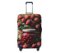Woshuwo Barattolo di fragole secchio per marmellata rustico, elastico, da viaggio, antipolvere, antigraffio, adatto per valigie da 56-61 cm