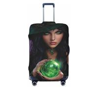 Woshuwo Bella strega con una sfera di cristallo elastica per bagagli da viaggio antipolvere antigraffio protezione per valigie adatta a 56-61 cm