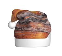 Woshuwo Bellissimo cappello da Babbo Natale con tramonto sull'oceano, per adulti, cappello natalizio