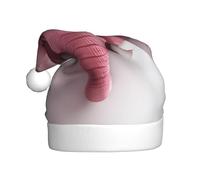 Woshuwo Cappello da Babbo Natale con elefante rosa per adulti