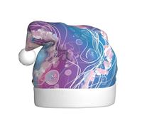 Woshuwo Cappello di Babbo Natale con meduse stravaganti scene subacquee per adulti