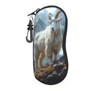 Woshuwo Caso portatile di occhiali da sole della capra di montagna caso di occhiali da sole della luce
