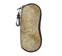 Woshuwo Coccodrillo modello sci astratto occhiali portatile caso luce occhiali da sole borsa occhiali da sole caso