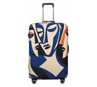 Woshuwo Copribagagli da viaggio con motivo geometrico astratto con tre belle donne, antipolvere, antigraffio, adatto per valigie da 56-61 cm