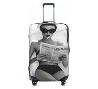 Woshuwo Coprimaterasso elastico da viaggio per lettino, da donna, per letture e giornali, antipolvere, antigraffio, adatto per valigie da 56-61 cm