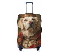 Woshuwo Dog Dressed As The King - Copribagagli da viaggio elastico, antipolvere, antigraffio, adatto per valigie da 56-61 cm