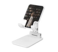 Woshuwo Donna Di Fronte Della Libreria Pieghevole Supporto Del Telefono Cellulare Angolo Regolabile Altezza Desktop Portatile Cellulare Culla Compatibile Con Tutti Gli Smartphone Bianco Stile