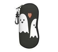 Woshuwo Due simpatici fantasmi in amore custodia per occhiali da sole portatile custodia per occhiali da sole leggera