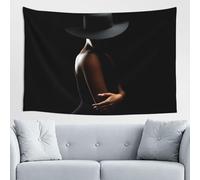 Woshuwo Elegante figura femminile Silhouette Arazzo Wall Art per camera da letto soggiorno dormitorio moderno arazzo estetico per feste sfondo banner 152 x 101 cm