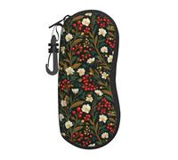 Woshuwo Fiore Ornamento Floreale Portatile Occhiali Caso Luce Occhiali Da Sole Borsa Occhiali Da Sole Cas